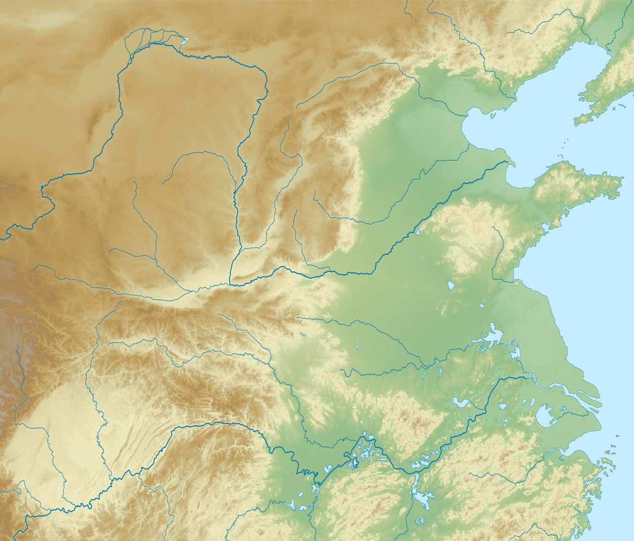 Nhà Hạ trên bản đồ China
