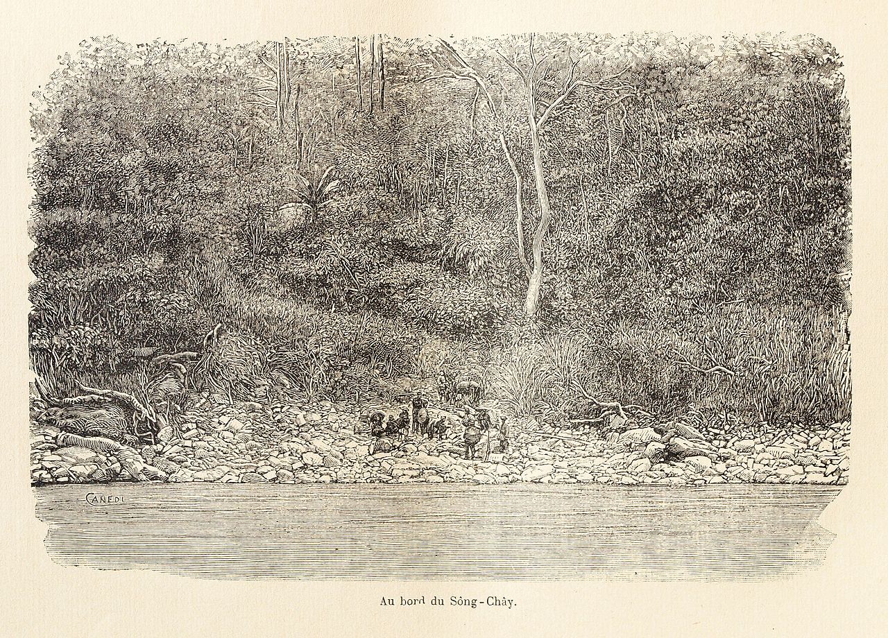 L.Girod-Dix Ans de Haut-Tonkin-1899-bord du Sông-Chây.jpg