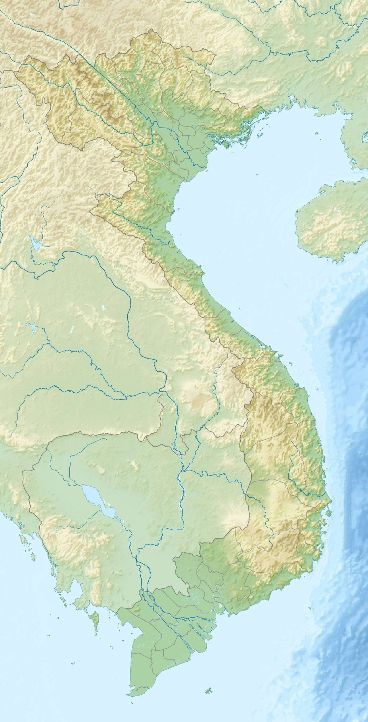 Sông Gâm trên bản đồ Việt Nam