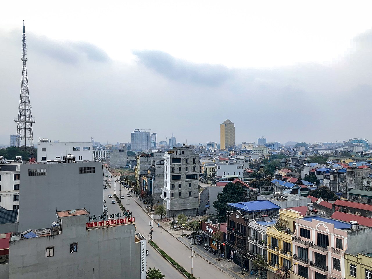 Trung tâm thành phố Thái Nguyên đầu năm 2018.jpeg